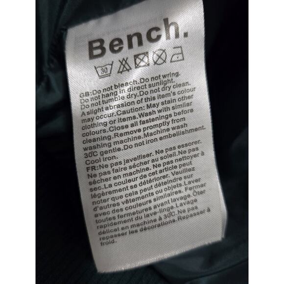 Bench Womens M Color Block Bomber Jacket Ponderosa Pine SOFT Sherpa Ribbed Trim - Picture 12 of 15